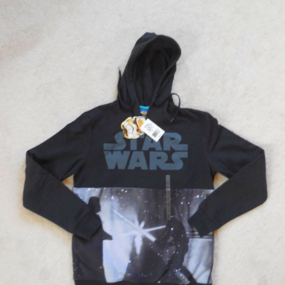 STAR WARS Darth Vader Jedi Men's Small Hoodie Pullover Sweatshirt